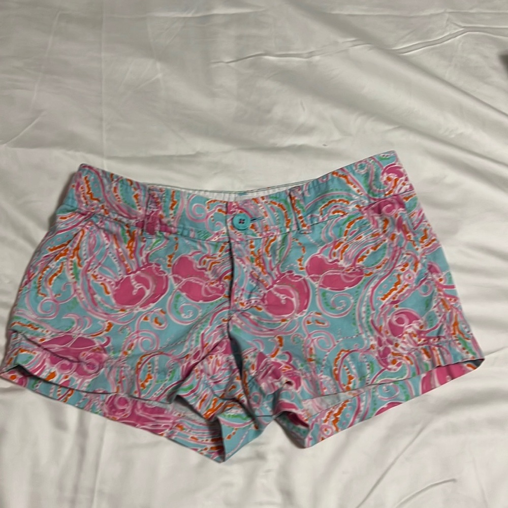 Lilly Pulitzer 'The Walsh' Shorts Size 2 jelly fish